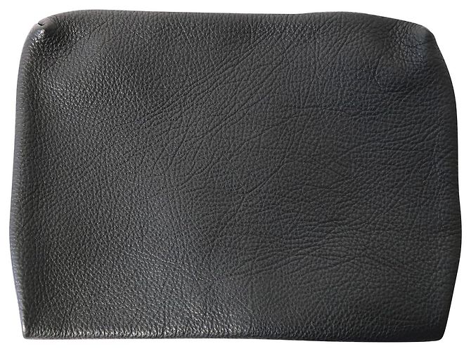 Bolsa Clutch Acne Studios em Couro Preto - vista 2