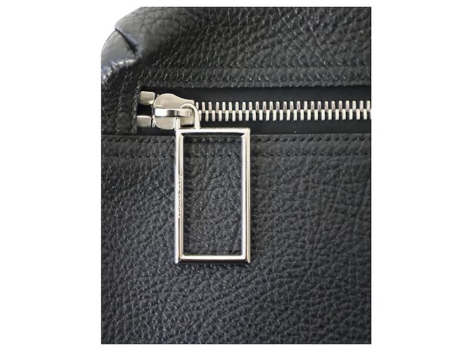 Bolsa Clutch Acne Studios em Couro Preto - vista 4