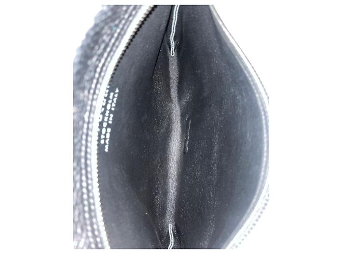 Bolsa Clutch Acne Studios em Couro Preto - vista 7