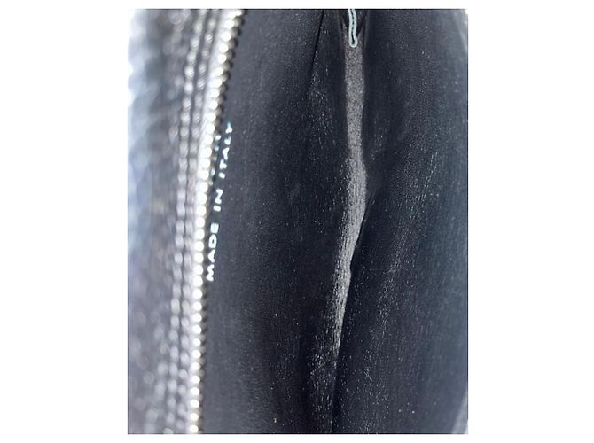 Bolsa Clutch Acne Studios em Couro Preto - vista 8