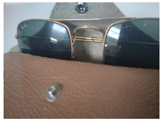 Occhiali da sole Ray-Ban RB3694 Oro Acciaio D'oro - vista 7