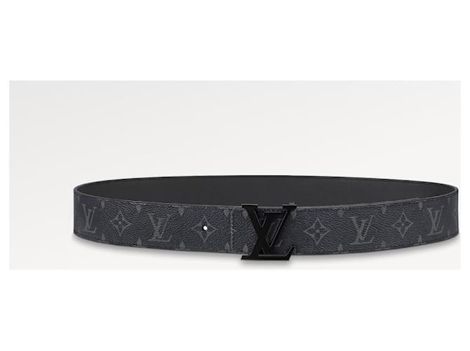 Louis Vuitton Iniziali LV 40Cintura nera opaca MM Nero - vista 2