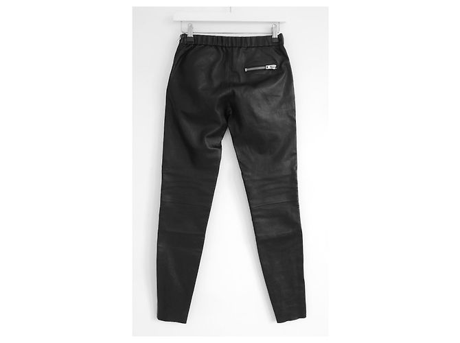 Joseph Spark Leder-Bikerhose Schwarz - Ansicht 3