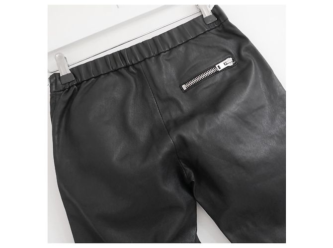 Joseph Spark Leder-Bikerhose Schwarz - Ansicht 4