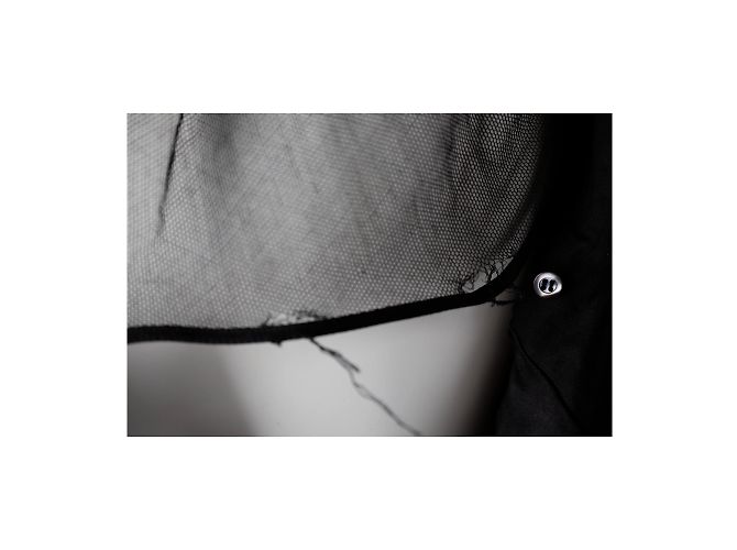 Autre Marque 6267 Mit Federn besticktes Kleid Schwarz - Ansicht 6