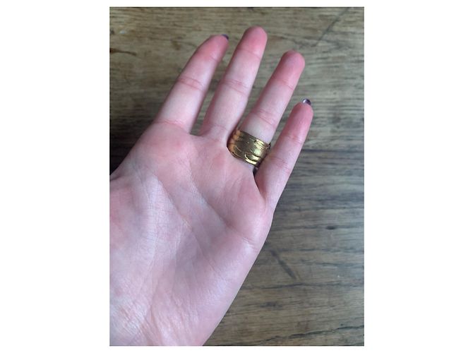 Yves Saint Laurent Artsy Ring Gold Stahl Gold hardware - Ansicht 8