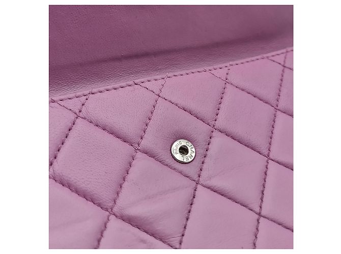 Carteira Chanel com corrente Timeless Classique acolchoada rosa Fuschia - vista 7