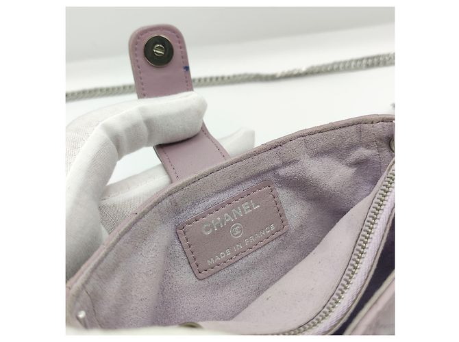 Carteira Chanel com corrente Timeless acolchoado rosa fuschia - vista 10