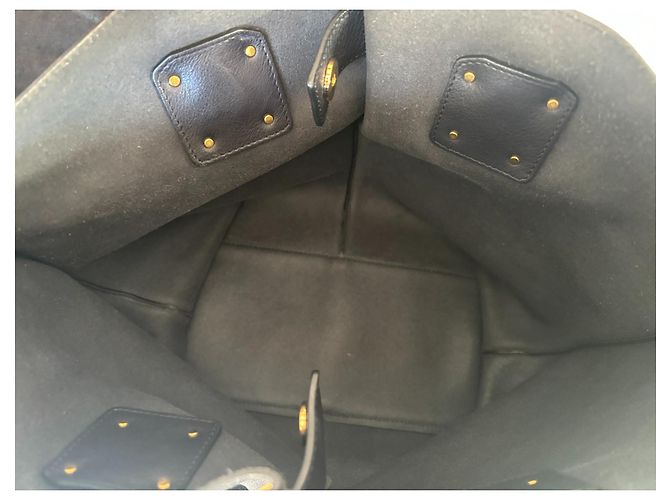 Borsa Chloé Vick Tote in Pelle Blu Navy - vista 4