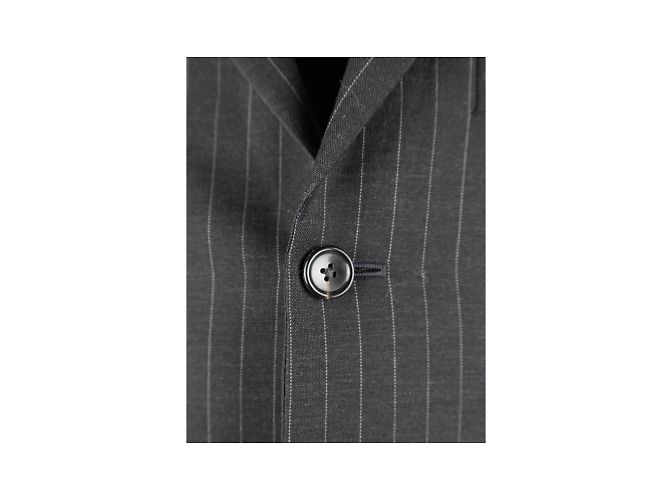 Completto gessato Gucci in lana grigio - vista 11