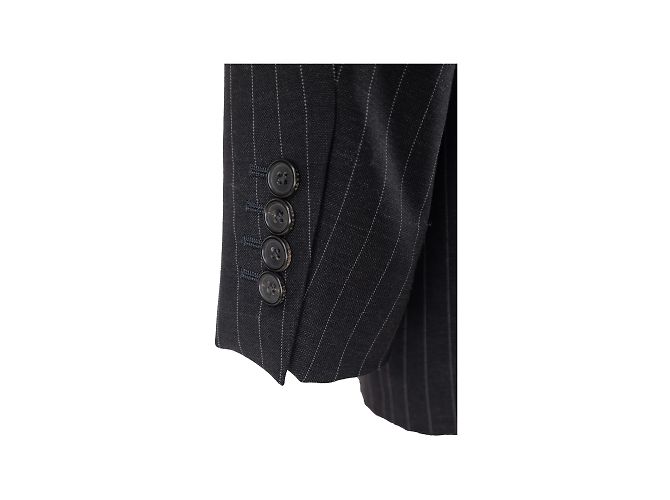 Completto gessato Gucci in lana grigio - vista 14