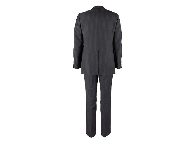 Completto gessato Gucci in lana grigio - vista 2