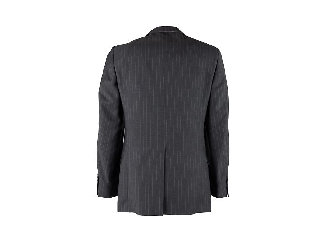 Completto gessato Gucci in lana grigio - vista 4