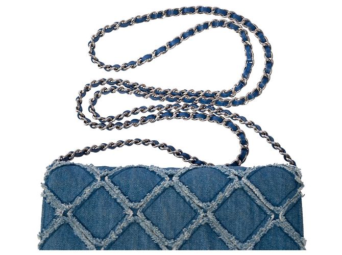 Sac CHANEL Wallet on Chain en Denim Bleu - 101514 - vue 10