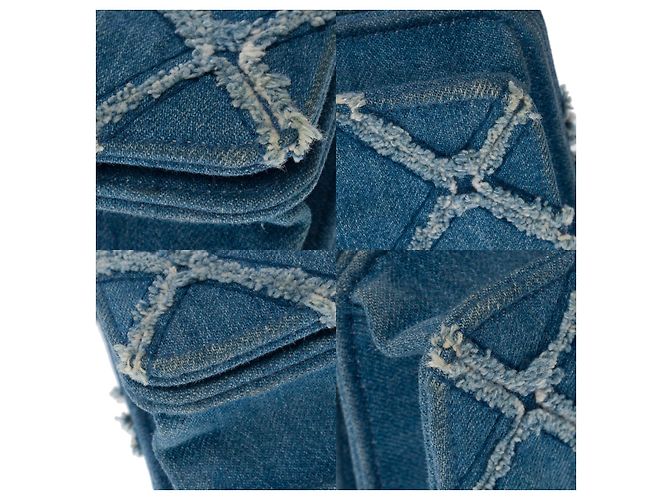 Sac CHANEL Wallet on Chain en Denim Bleu - 101514 - vue 12