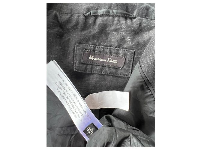 Giacca in tessuto nero Massimo Dutti - vista 3