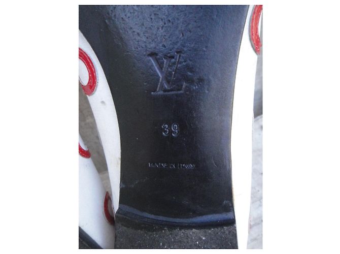 Bailarinas Louis Vuitton p 39 Blanco Roja - vista 4
