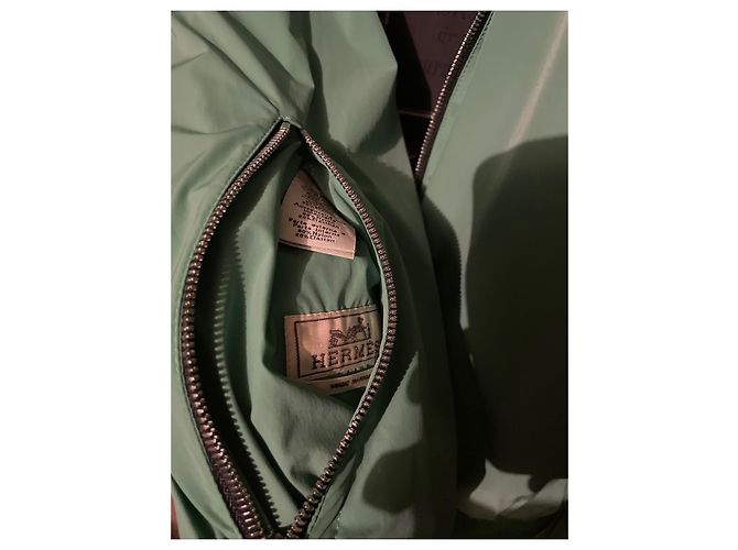 Giacca Hermès reversibile a coste Nero Verde Grigio - vista 5