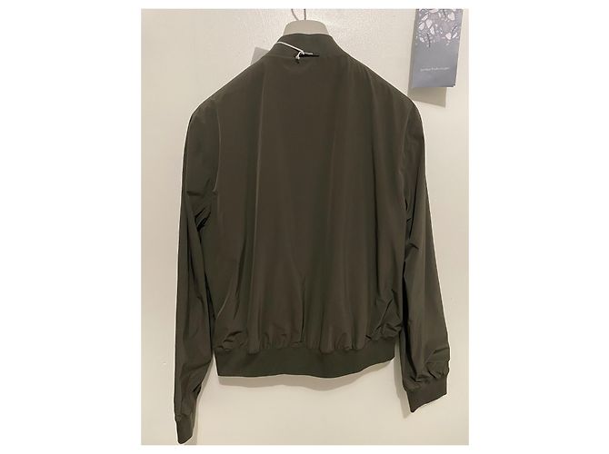 Reversible Hermès jacket Brown White Khaki Olive green - view 4