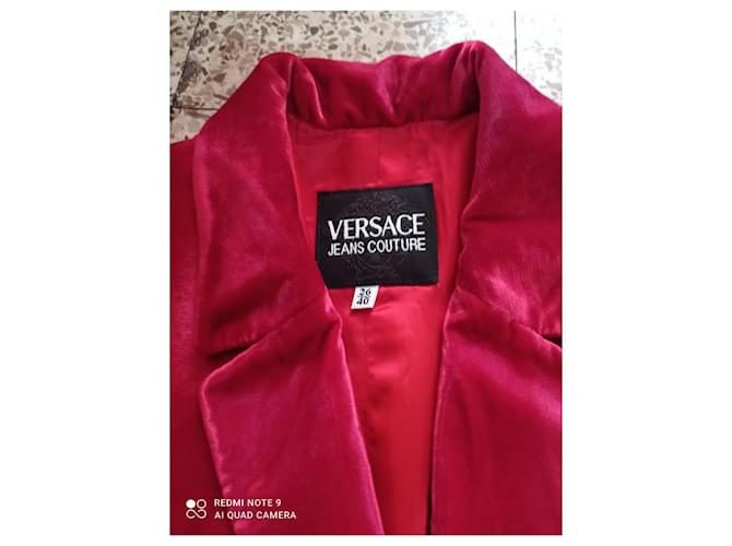 Versace Samtblazer Rot Bordeaux - Ansicht 2