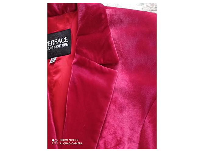 Versace Samtblazer Rot Bordeaux - Ansicht 5