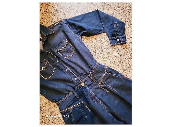 Mono vaquero Elisabetta Franchi Azul - vista 2
