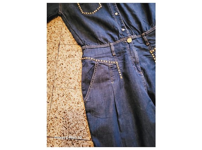Mono vaquero Elisabetta Franchi Azul - vista 3