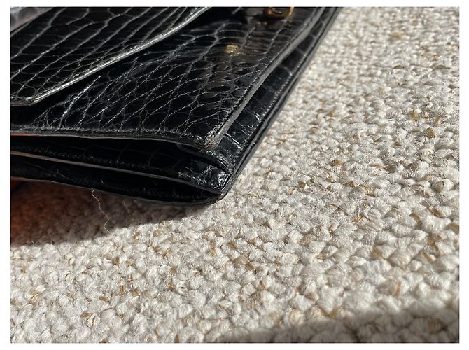 Borsa Hermès, coccodrillo, Modello Cordeliere / CORDEAU Nero - vista 12