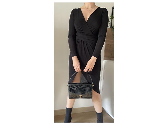 Borsa Hermès, coccodrillo, Modello Cordeliere / CORDEAU Nero - vista 3