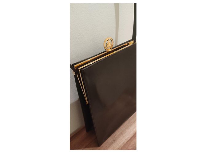 Borsa Lanvin in pelle color cioccolato - vista 2