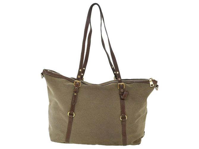 PRADA Borsa a Spalla Tela di Nylon 2modo Brown Auth bs8742 - vista 2