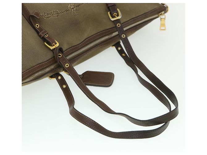 PRADA Borsa a Spalla Tela di Nylon 2modo Brown Auth bs8742 - vista 7