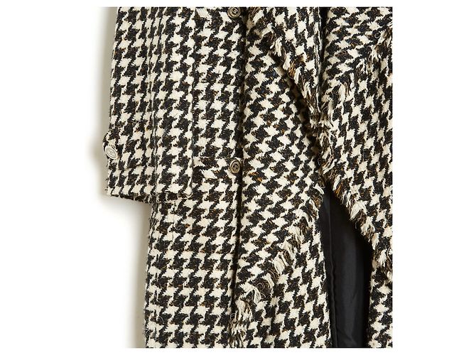 Chanel 06P Tweed de seda blanco negro FR38/40 - vista 3