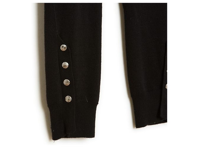 Alexander Mcqueen Calça Legging Malha Lã Preta FR36 Preto - vista 2