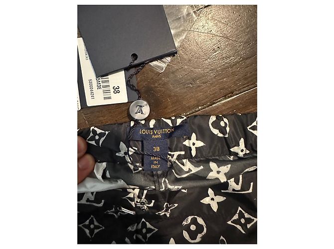 Joggers LOUIS VUITTON38 Negro Blanco - vista 3
