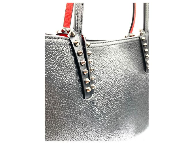Scarpe bowling Cavata Christian Louboutin in pelle nera - vista 2