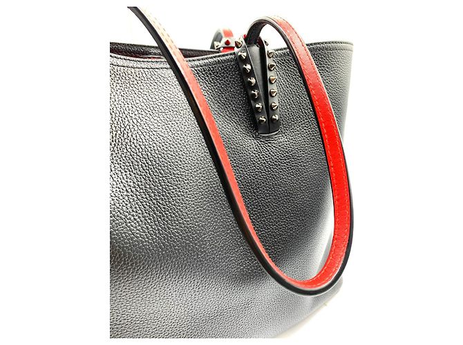 Scarpe bowling Cavata Christian Louboutin in pelle nera - vista 6