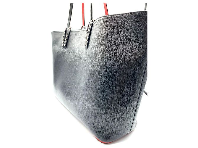 Scarpe bowling Cavata Christian Louboutin in pelle nera - vista 7