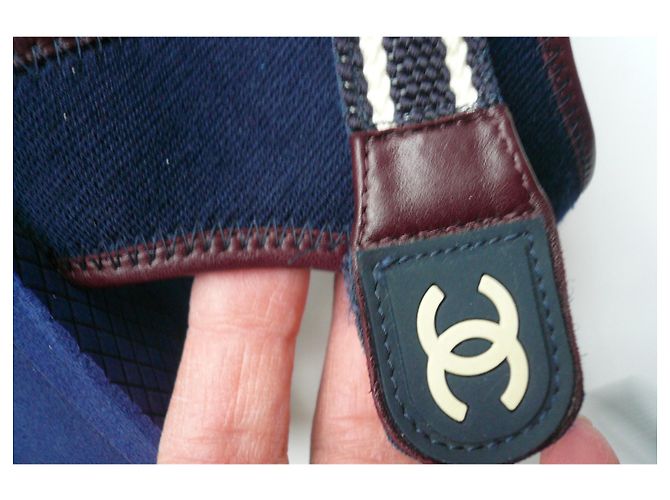 CHANEL Sandalo Papà MEN T44 Coco Chanel Blu - vista 9