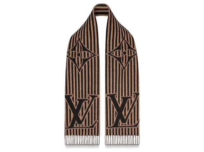 Louis Vuitton Sciarpa LV in cashmere nuova Marrone - vista 2