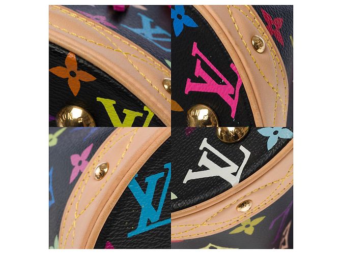 Bucket Borsa a Secchiello LOUIS VUITTON in Tela Multicolor - 101532 Multicolore - vista 13