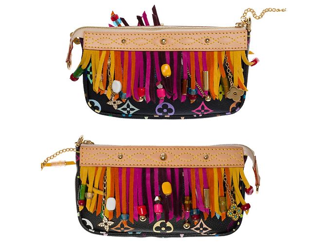Bucket Borsa a Secchiello LOUIS VUITTON in Tela Multicolor - 101532 Multicolore - vista 16