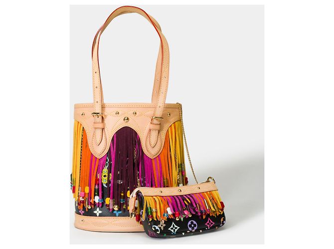 Bucket Borsa a Secchiello LOUIS VUITTON in Tela Multicolor - 101532 Multicolore - vista 2