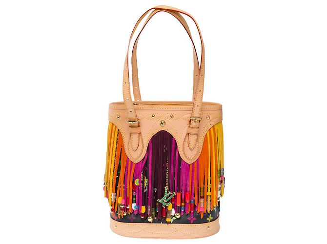 Bucket Borsa a Secchiello LOUIS VUITTON in Tela Multicolor - 101532 Multicolore - vista 4