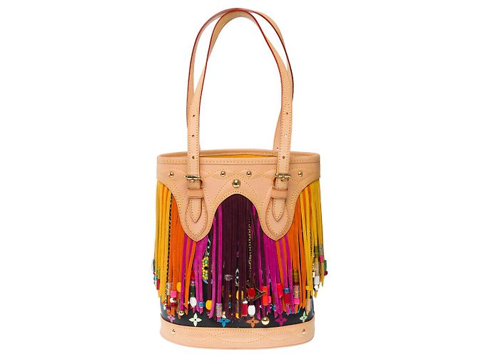 Bucket Borsa a Secchiello LOUIS VUITTON in Tela Multicolor - 101532 Multicolore - vista 5