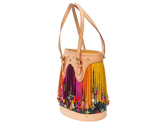Bucket Borsa a Secchiello LOUIS VUITTON in Tela Multicolor - 101532 Multicolore - vista 6