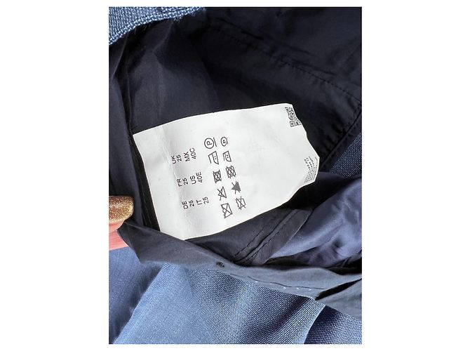 Pantaloni eleganti in lana blu Hugo Boss - vista 4