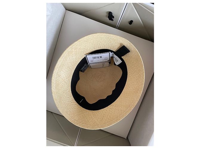 Maison Michel Kendall Strohhut Beige - Ansicht 2