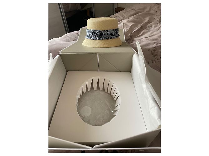 Maison Michel Kendall Strohhut Beige - Ansicht 4