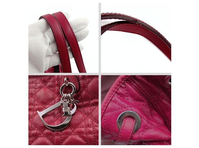 Christian Dior bolso de hombro Panarea burdeos - vista 6